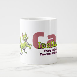 Chaos Cat 20oz Mug – Incitata: Frisky in Sheets Jumbo-Tasse