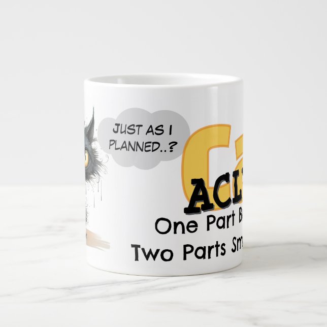 Chaos Cat 20oz Tasse – Alysm: Ein Teil Brillanz (Vorderseite)
