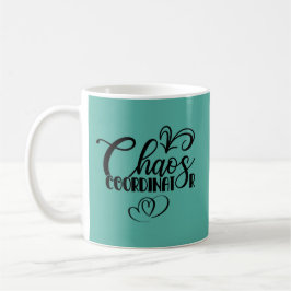 Chaos Coordinator Black and Aquamarin Coffee Tasse