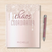 Chaos Coordinator Chic Girly Glitzer Personalisier