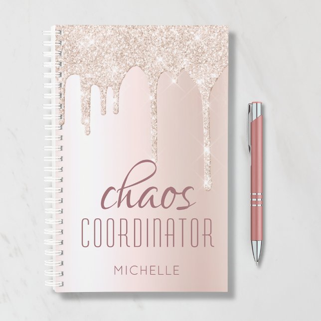 Chaos Coordinator Chic Girly Glitzer Personalisier Planer (Von Creator hochgeladen)