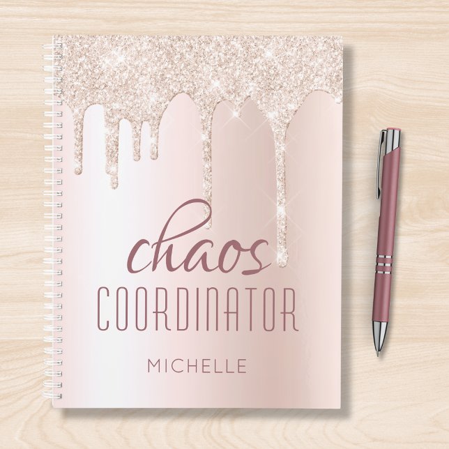 Chaos Coordinator Chic Girly Glitzer Personalisier Planer (Von Creator hochgeladen)
