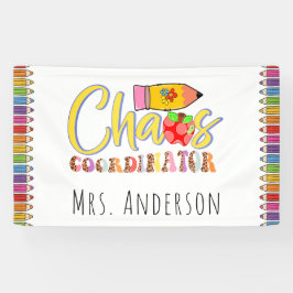 Chaos Coordinator Lehrer Poster Banner