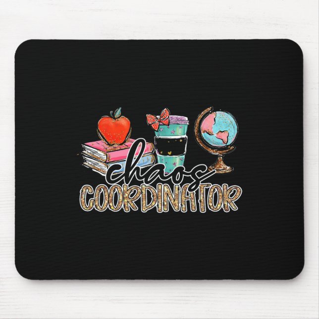 Chaos Coordinator Lehrer Spaß Lehrer Spaß Leopar Mousepad (Vorne)