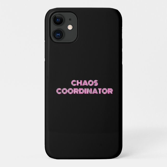 CHAOS COORDINATOR lustige Mama Case-Mate iPhone Hülle (Rückseite)