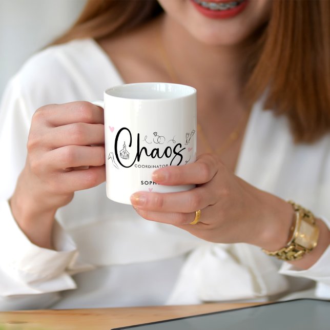 Chaos Coordinator Wedding Zweifarbige Tasse (Von Creator hochgeladen)