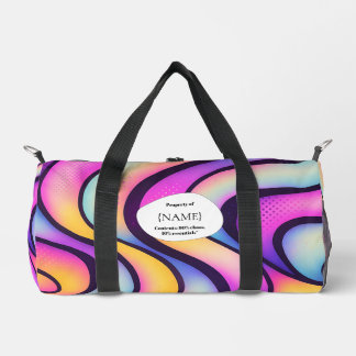  Chaos & Essentials – Abstract Design Personalized Duffle Bag