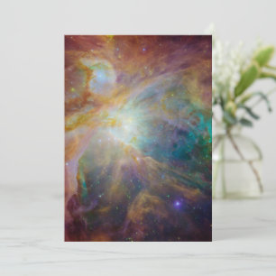 Chaos im Herzen des Orion Spitzer Hubble Composite Feiertagskarte