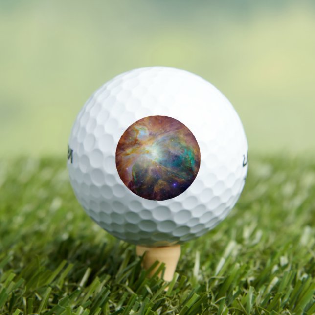 Chaos im Herzen des Orion Spitzer Hubble Composite Golfball (Insitu T-Shirt)