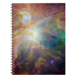 Chaos im Herzen des Orion Spitzer Hubble Composite Notizblock