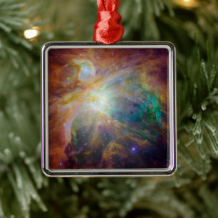 Chaos im Herzen des Orion Spitzer Hubble Composite Ornament Aus Metall