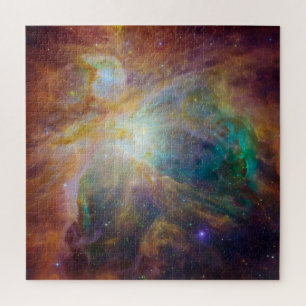 Chaos im Herzen des Orion Spitzer Hubble Composite Puzzle