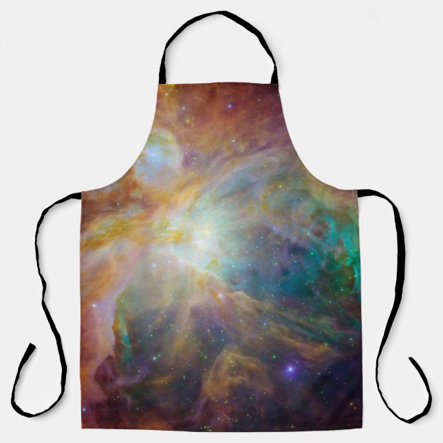 Chaos im Herzen des Orion Spitzer Hubble Composite Schürze (Vorderseite)