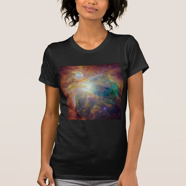 Chaos im Herzen des Orion Spitzer Hubble Composite T-Shirt (Vorderseite)
