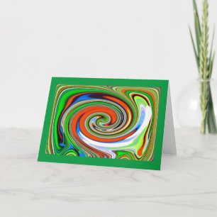 Chaos in der Natur Feiertagskarte