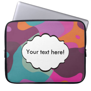 Chaos in Retrofarben Laptopschutzhülle