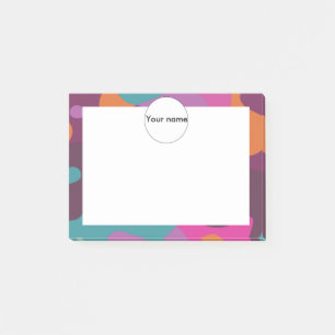 Chaos in Retrofarben Post-it Klebezettel