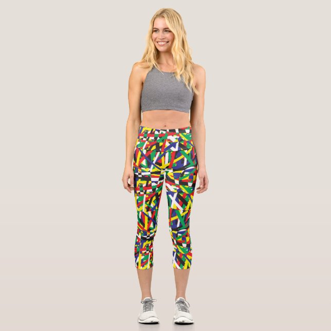 Chaos, in Vorwahlen Capri Leggings (Vorderseite)