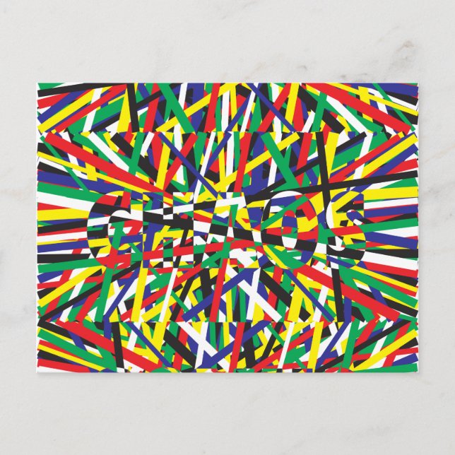 Chaos, in Vorwahlen Postkarte (Vorderseite)