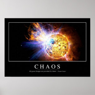 Chaos: Inspiration Zitat Poster