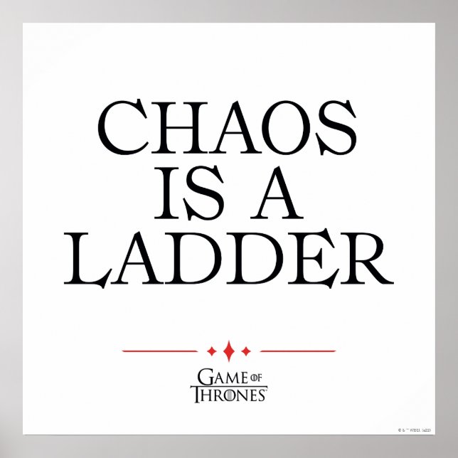 Chaos Is A Ladder Poster (Vorne)