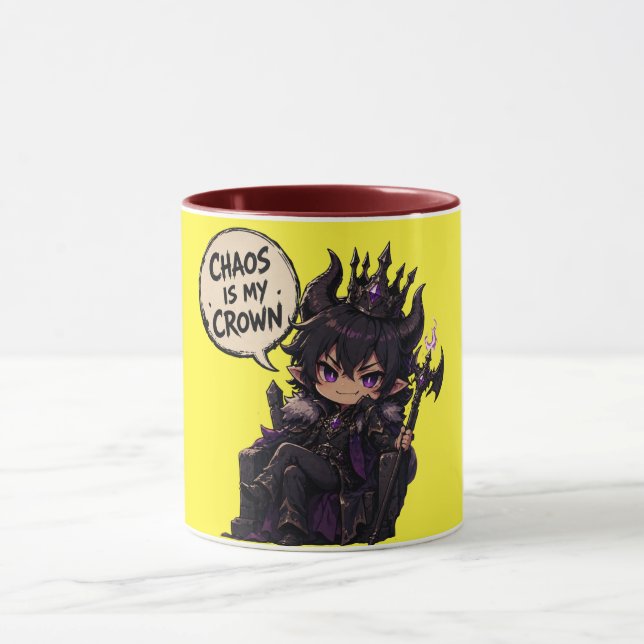 Chaos ist meine Krone  Tasse (Zentrum)