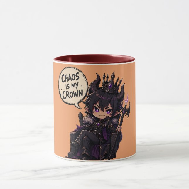 Chaos ist meine Krone  Tasse (Zentrum)
