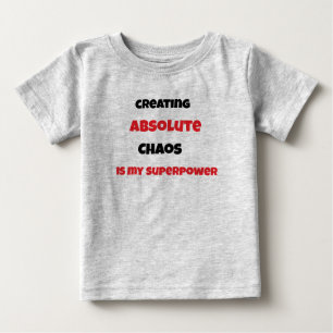 Chaos ist meine Supermacht Baby T-shirt