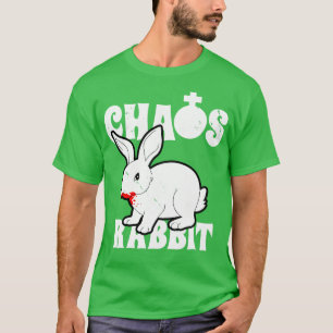 Chaos Kaninchen Gruselig Blutig Vintage Retro Kani T-Shirt