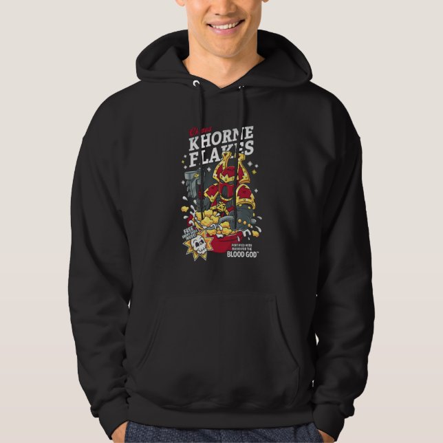 Chaos Khorne Flakes Funny Grafik für Männer Frauen Hoodie (Vorderseite)
