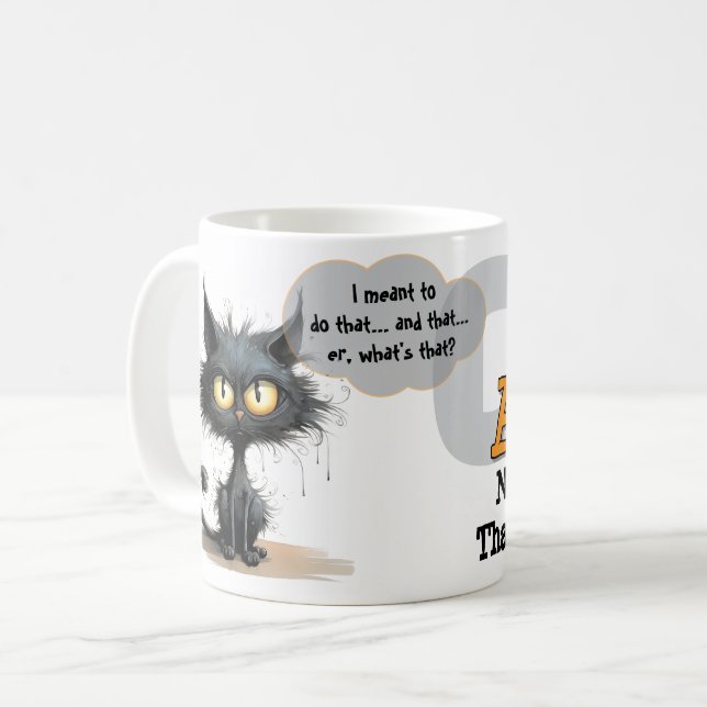 Chaos Kitty Tasse: Nicht Sorry Kaffeetasse (Vorderseite Links)