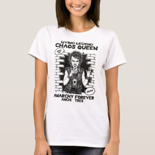 Chaos-Königin, Punk-Kunst, Anarchie-Design, Lebend T-Shirt