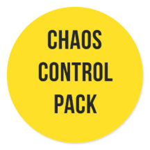 Chaos Kontrolle Pack™ - Fett runder Aufkleber für