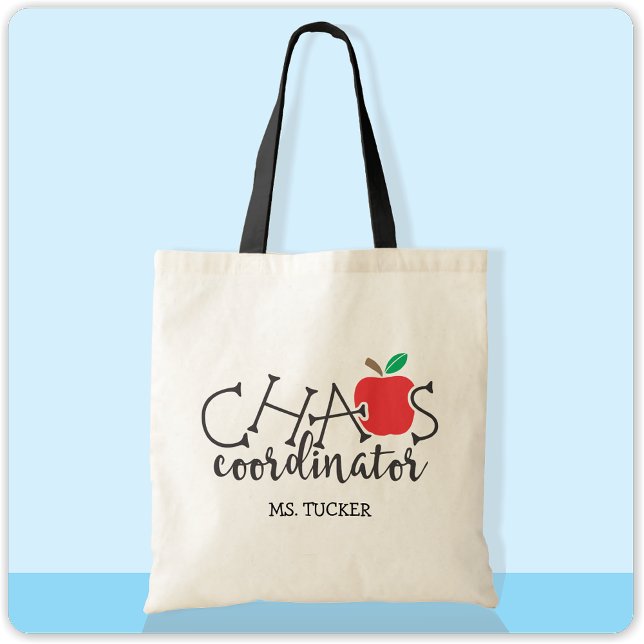 Chaos-Koordinator Apple Niedlich Teacher Tragetasche (Von Creator hochgeladen)