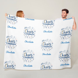 Chaos-Koordinator | Bestes Funny Mother Day-Gesche Fleecedecke