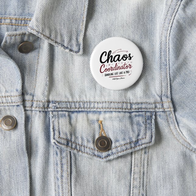Chaos-Koordinator Button Pin – Lustiges Geschenk f (Beispiel)