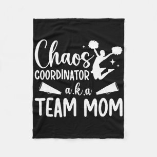 Chaos Koordinator Cheer Team Mama Cheerleading Tea Fleecedecke