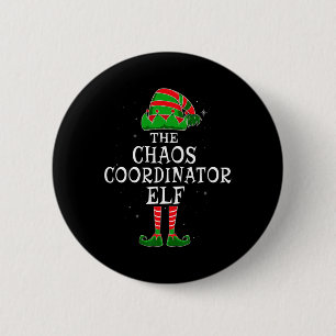 Chaos-Koordinator Elf Group Matching Family Christ Button