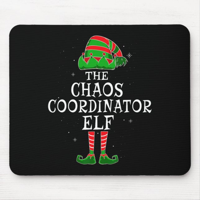 Chaos-Koordinator Elf Group Matching Family Christ Mousepad (Vorne)
