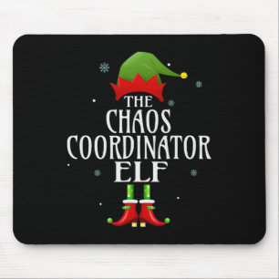 Chaos-Koordinator Elf Xmas Groupe Matching Pajama Mousepad