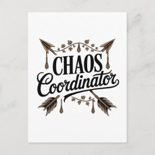 Chaos Koordinator Feiertagspostkarte