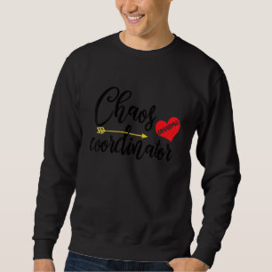 Chaos-Koordinator für Oma Family Heart Arrow Sweatshirt