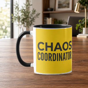 Chaos-Koordinator Gelb-Schwarze Kombi-Tasse Tasse