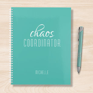 Chaos-Koordinator Grüner Personalisierter Name Planer