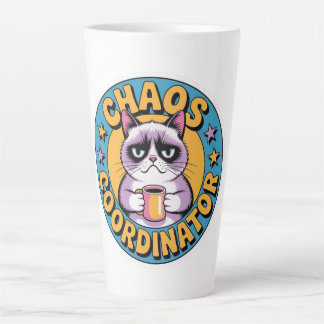 Chaos-Koordinator Katzen-Aufkleber - Lustige mürri Milchtasse
