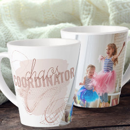Chaos Koordinator Kids Foto Abstrakt Latte Tasse