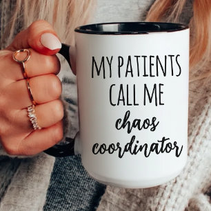 Chaos-Koordinator-Krankenschwester Tasse, Lustige Tasse