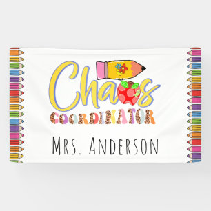 Chaos-Koordinator-Lehrer-Poster-Banner Banner