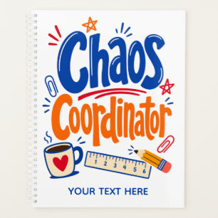 Chaos-Koordinator Lehrer Zurück zur Schule Design Planer