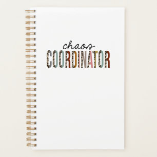 Chaos Koordinator Leopard Print Funny Planer